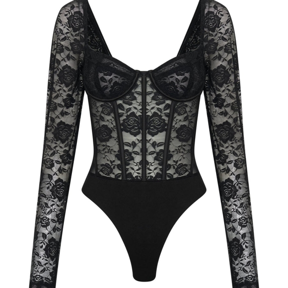 MESHKI Bustier Corset Lace Bodysuit - Size XXS, 00 - Picture 8 of 8